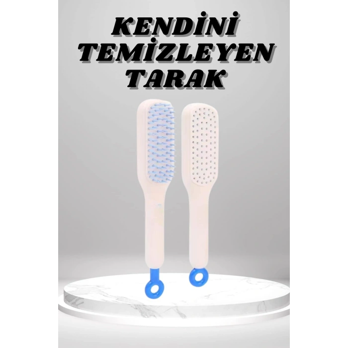 Silikon Yumuşak Sıkı Dişli Sihirli Geri Çekilebilir Tarak Kendini Temizleyen Saç Fırçası