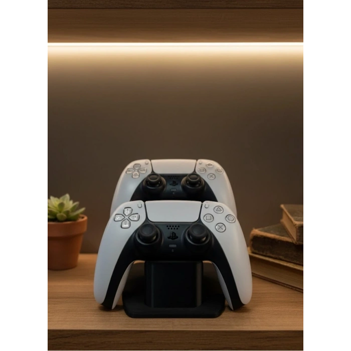 Siyah İkili Gamepad Tutucu 7x18 cm Oyun Aksesuarı