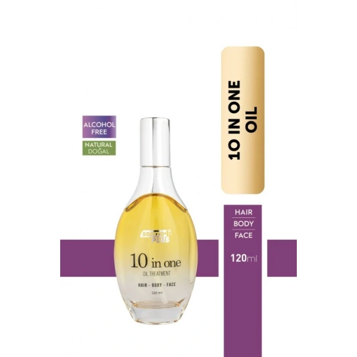 Softto Plus 10 ın 1 Değerli Yağ İçerikli Saç Vücut ve Yüz Bakım Yağı 120 ml