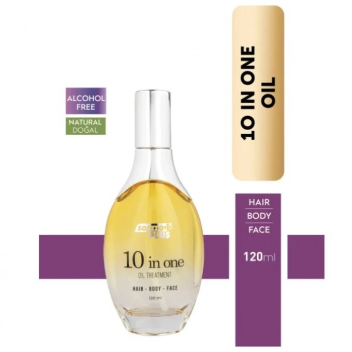Softto Plus 10 ın 1 Değerli Yağ İçerikli Saç Vücut ve Yüz Bakım Yağı 120 ml