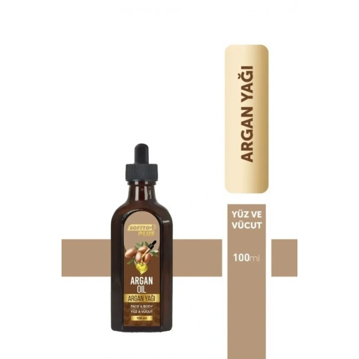 Softto Plus Argan Cilt Nemlendirme Etkili Yüz ve Vücut Yağı 100 ml