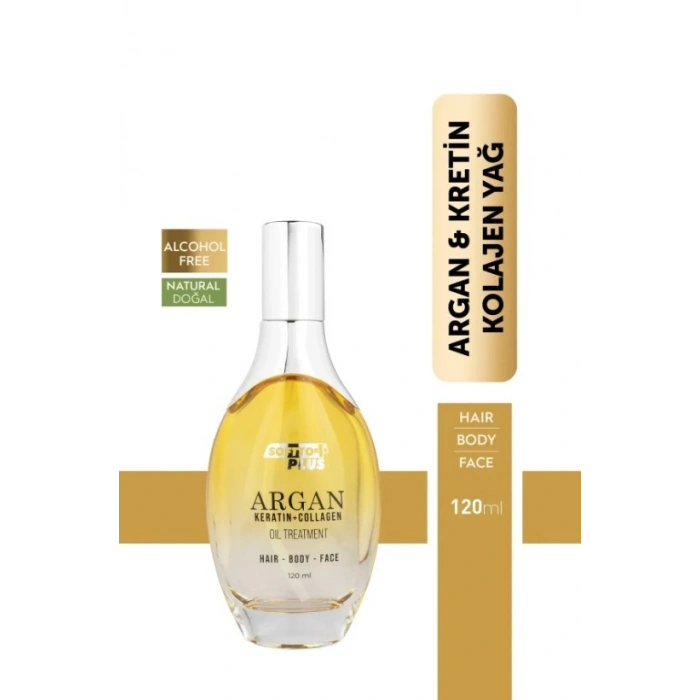Softto Plus Argan İçerikli Saç Vücut ve Cilt Bakım Yağı 120 ml