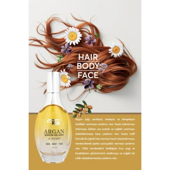 Softto Plus Argan İçerikli Saç Vücut ve Cilt Bakım Yağı 120 ml