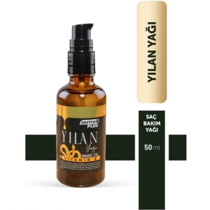 Softto Plus Bitkisel Saç Canlandırıcı Yılan Yağı Saç Bakım Yağı 50 ml