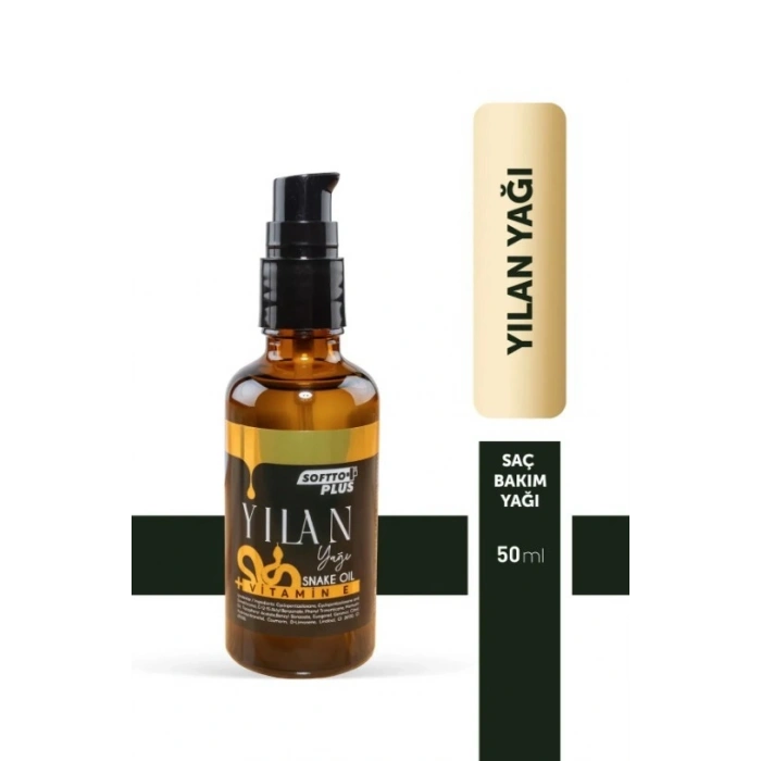 Softto Plus Bitkisel Saç Canlandırıcı Yılan Yağı Saç Bakım Yağı 50 ml