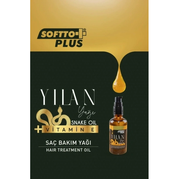 Softto Plus Bitkisel Saç Canlandırıcı Yılan Yağı Saç Bakım Yağı 50 ml
