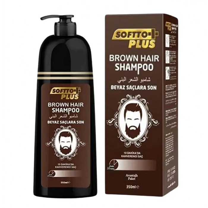 Softto Plus Brown Hair Shampoo 350 ml