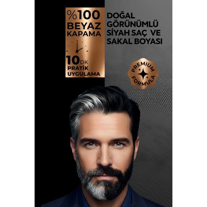Softto Plus Expert Men Black Hair Color – Siyah 10 dakikada Etkili / Geliştirilmiş Formül / Doğal Görünüm