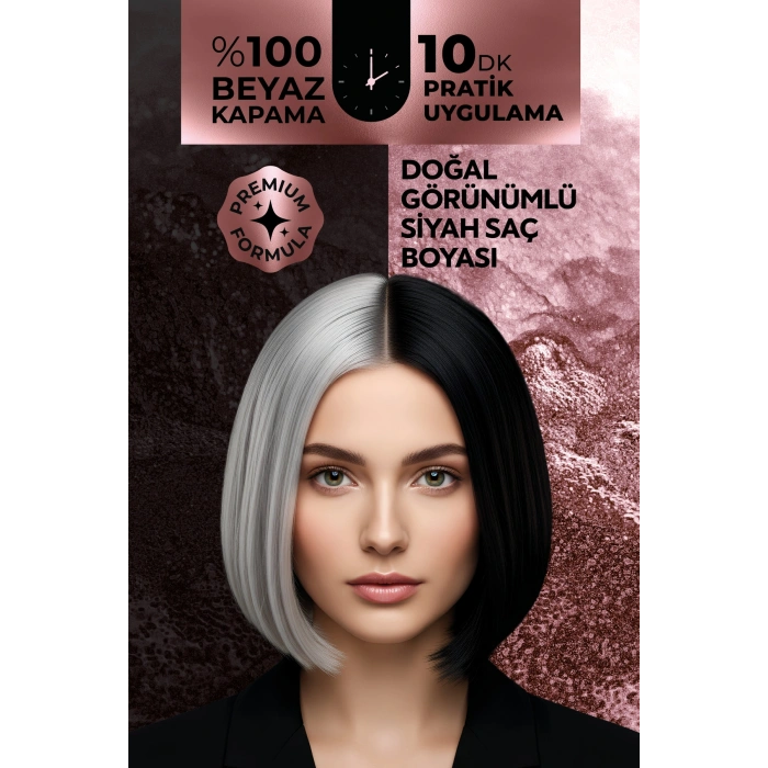 Softto Plus Expert Woman Black Hair Color / Siyah / Kadınlara Özel Yeni Formül / Doğal Görünüm