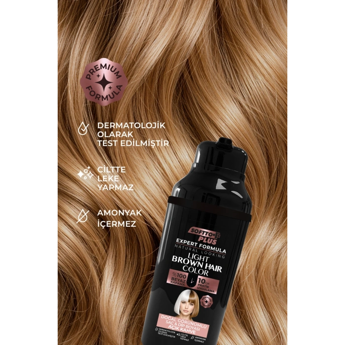 Softto Plus Expert Women Light Brown Hair Color–Açık  Kahverengi Geliştirilmiş Formül Doğal Görünüm 400 ml