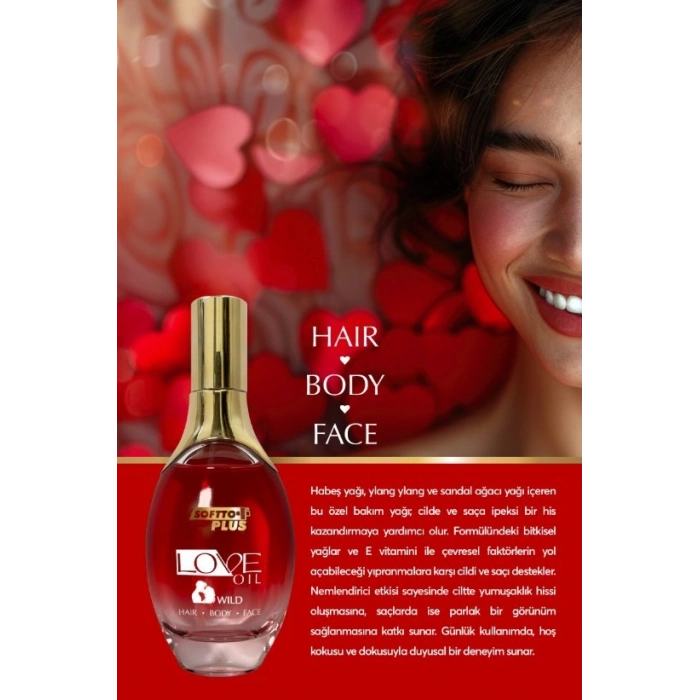 Softto Plus Love Oil Saç ve Cilt Bakım Yağı 120 ml