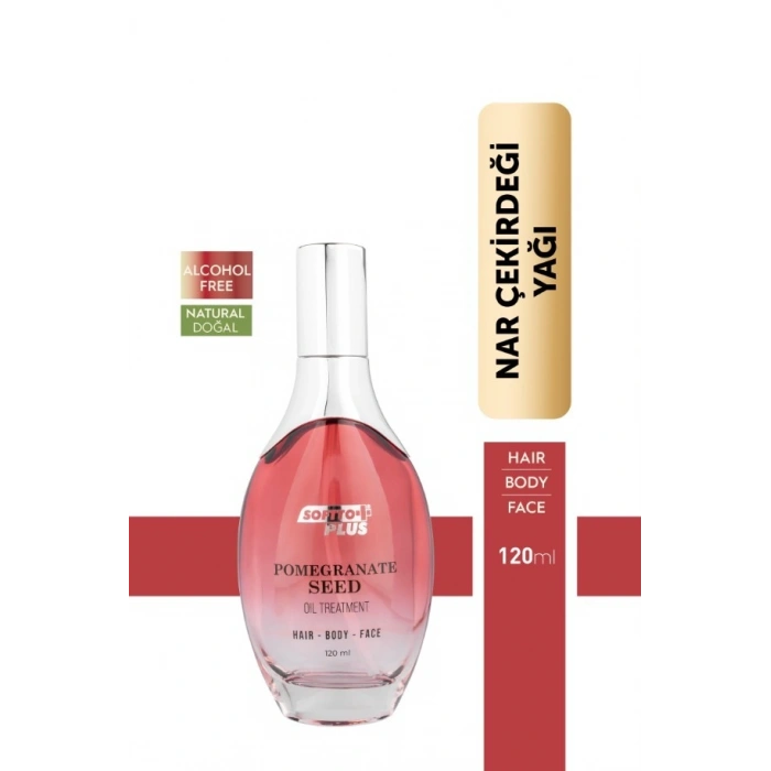 Softto Plus Nar Cilde Parlaklık ve Canlılık Kazandıran Saç Yüz ve Vücut Yağı 120 ml