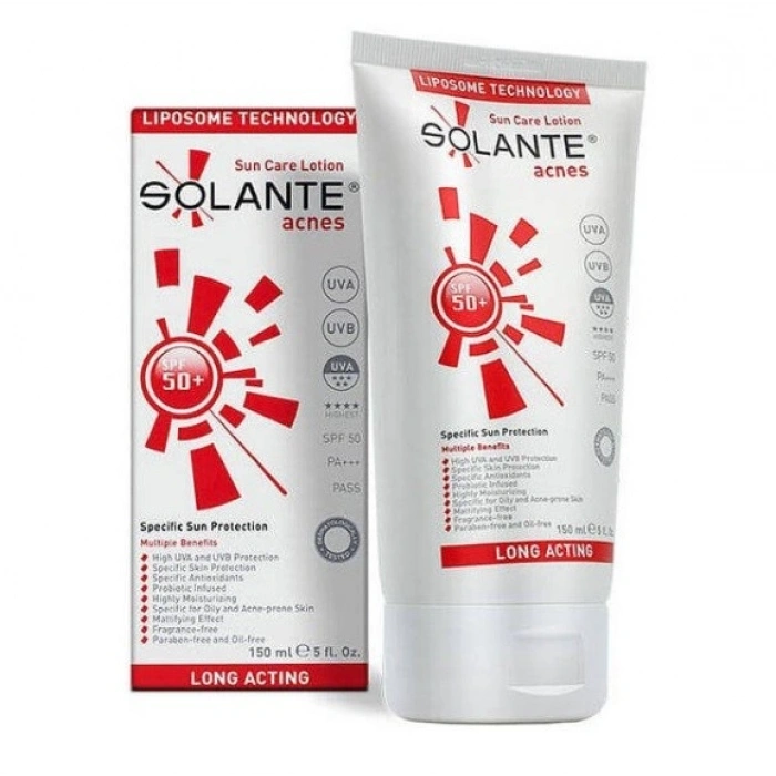 Solante Acnes Spf 50+ 150 ml Güneş Losyon