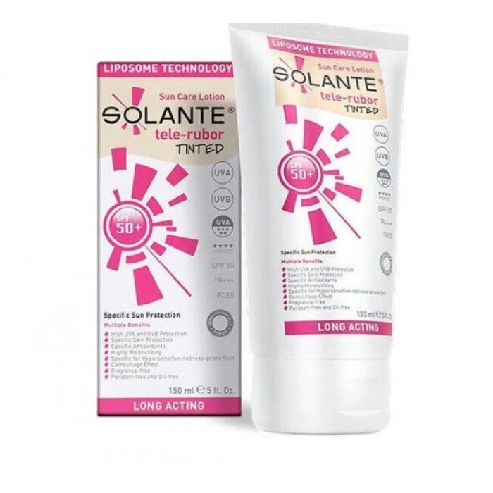 Solante Tele-Rubor Tinted Spf 50+ 150 ml Güneş Losyon