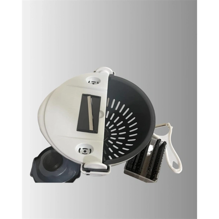 Süzgeçli Çok Fonksiyonlu Döner Rende ve Doğrayıcı