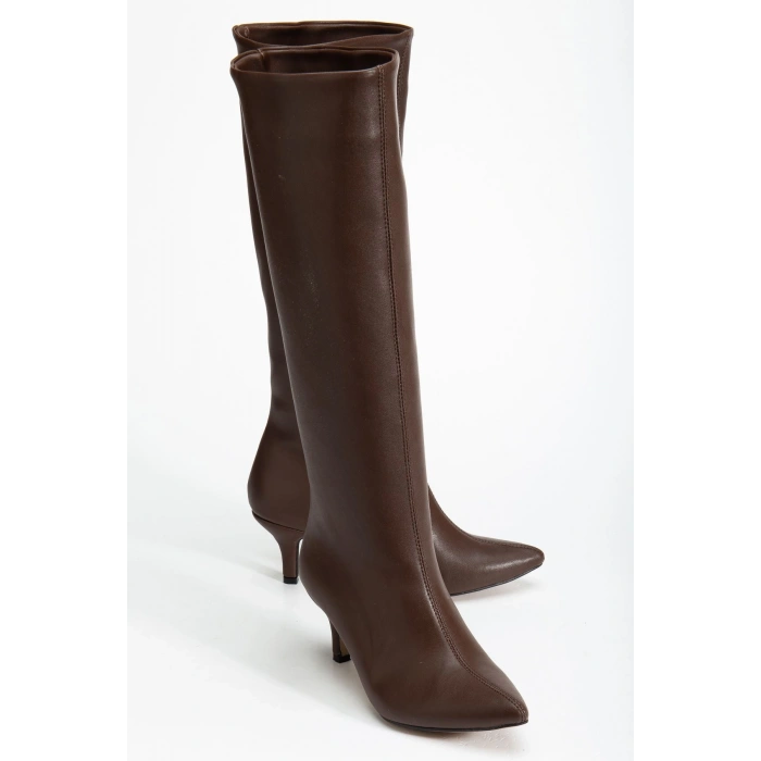 SYT-2025 Açık Kahve Günlük Kadın Çizme