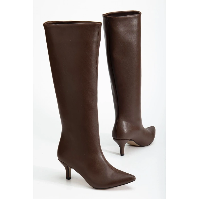 SYT-2025 Açık Kahve Günlük Kadın Çizme