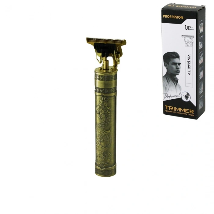 T BIÇAK BASKILI PLASTİK GÖVDE ENSE ÇİZİM - SAÇ SAKAL KESME TRAŞ MAKİNESİ USB ŞARJLI RD-088X