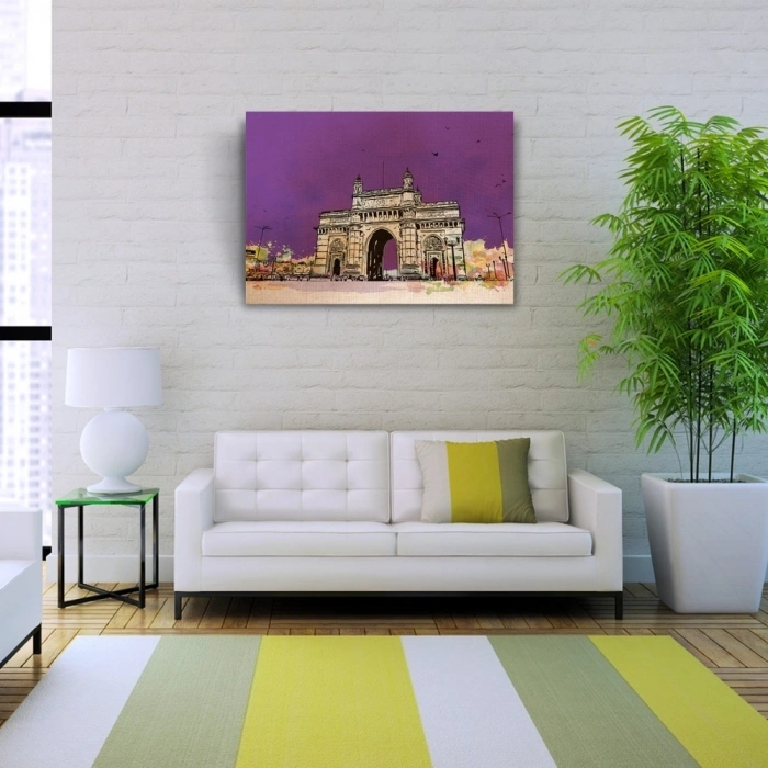 Tarihi Gateway of India Anıtı Kanvas Tablo 50 x 70