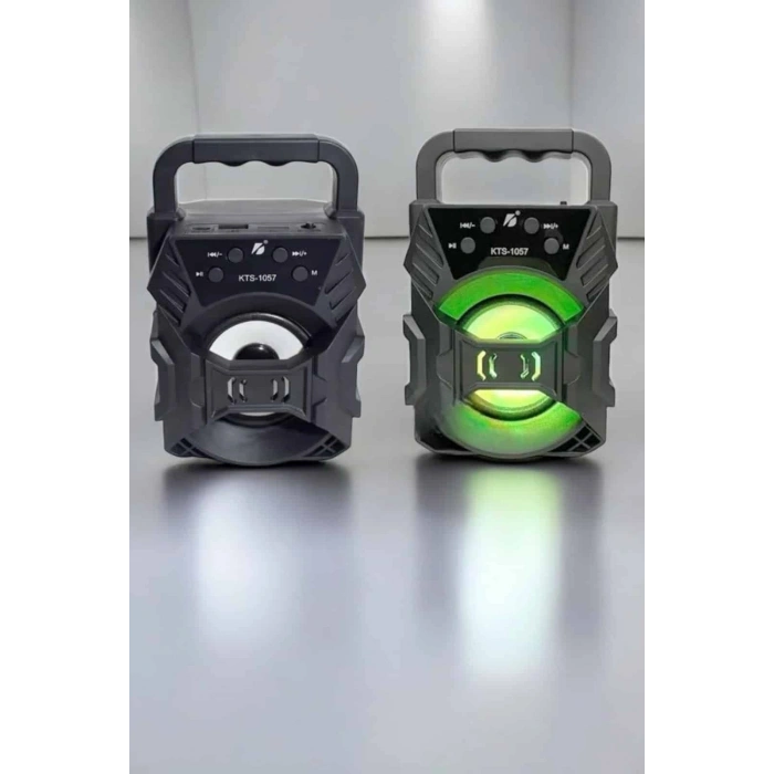 Taşınabilir Bluetooth Hoparlör Led Işıklı Uzun Pil Ömrü