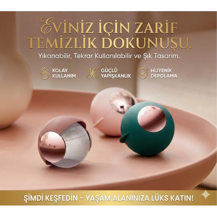 Taşınabilir Yıkanabilir Giysiler Yapışkan Saç Topu