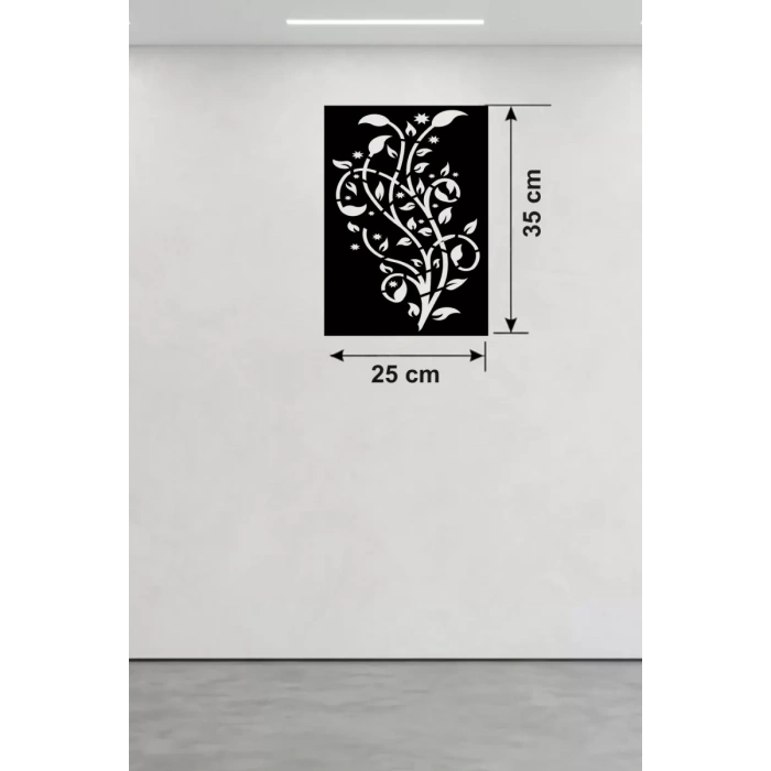 Tavus Kuşu ve Doğa Temalı Ahşap Duvar Tablosu - 25x35 cm Lazer Kesim Pano