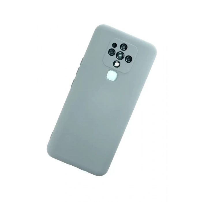 Tecno Camon 16 Kılıf Nano içi Kadife Silikon - Buz Mavisi