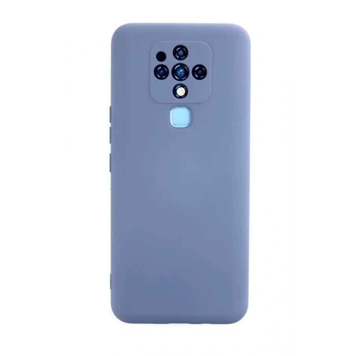 Tecno Camon 16 Kılıf Nano içi Kadife Silikon - Gri