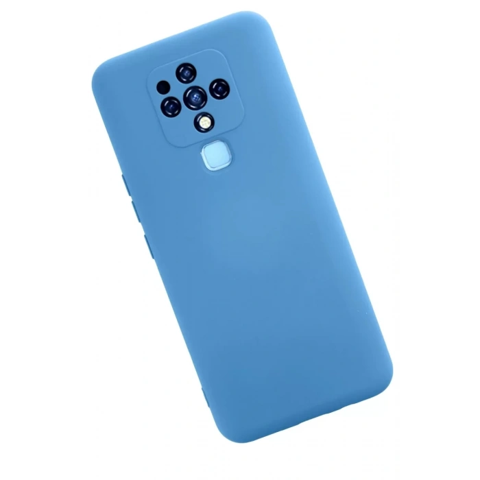 Tecno Camon 16 Kılıf Nano içi Kadife Silikon - Mavi