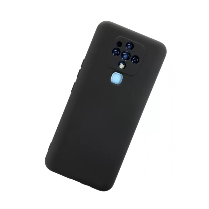 Tecno Camon 16 Kılıf Nano içi Kadife Silikon - Siyah