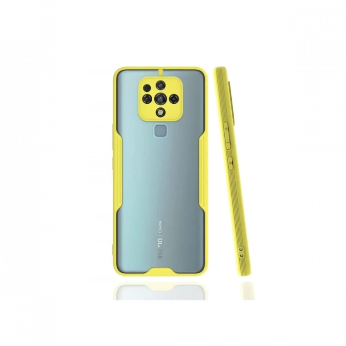 Tecno Camon 16 Kılıf Platin Silikon - Sarı