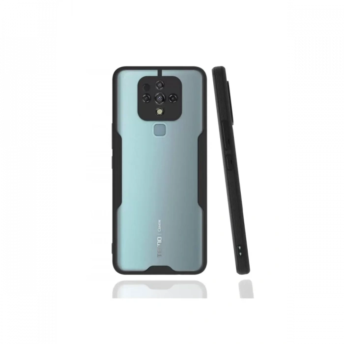 Tecno Camon 16 Kılıf Platin Silikon - Siyah