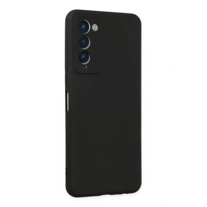 Tecno Camon 18 Kılıf Nano içi Kadife Silikon - Siyah