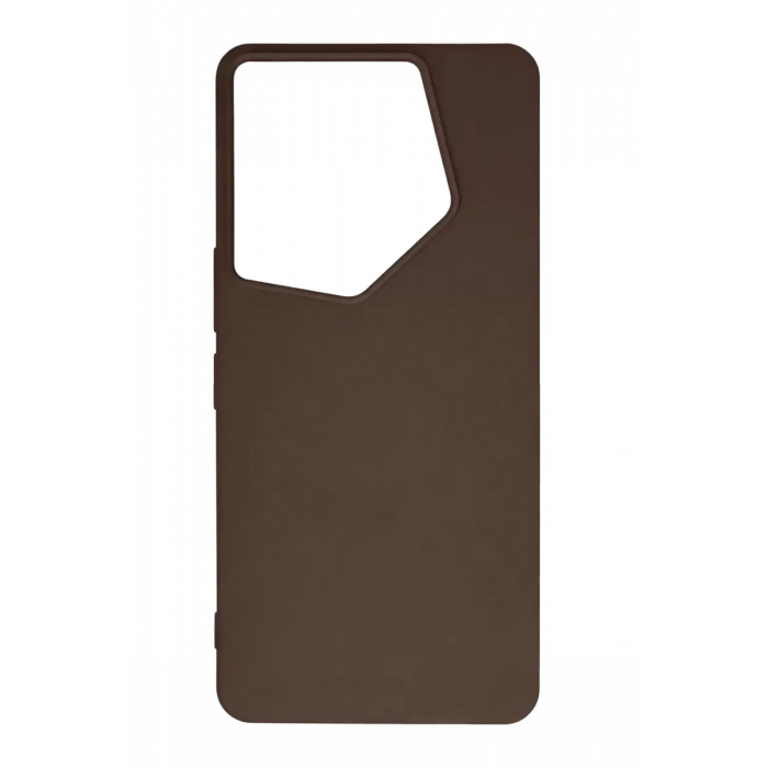 Tecno Camon 20 Pro 5G Kılıf First Silikon - Kahverengi