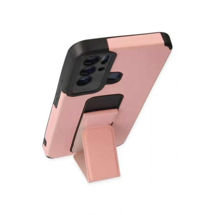 Tecno Pova Neo Kılıf Mega Standlı Silikon - Pudra