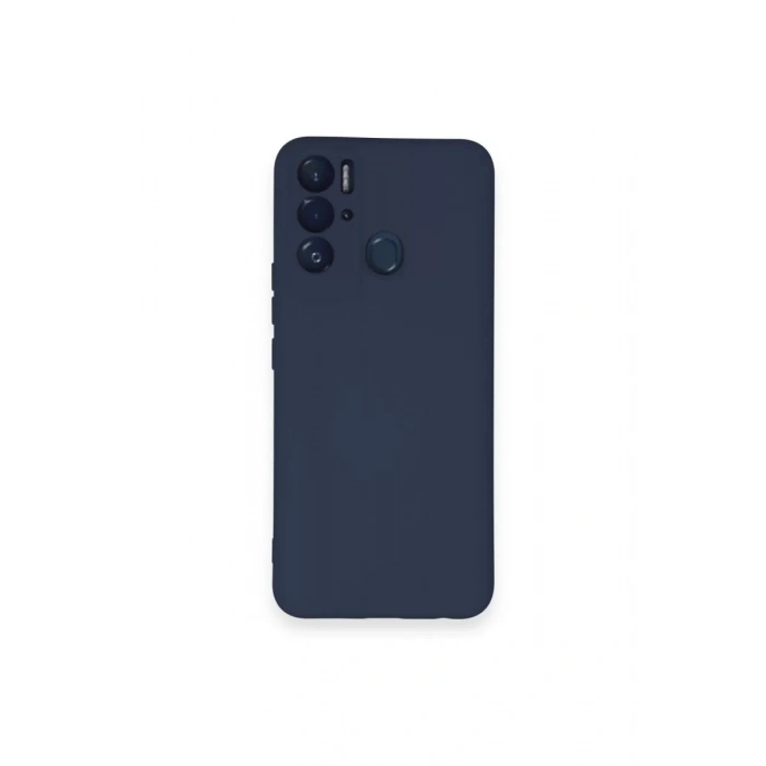 Tecno Pova Neo Kılıf Nano içi Kadife Silikon - Lacivert