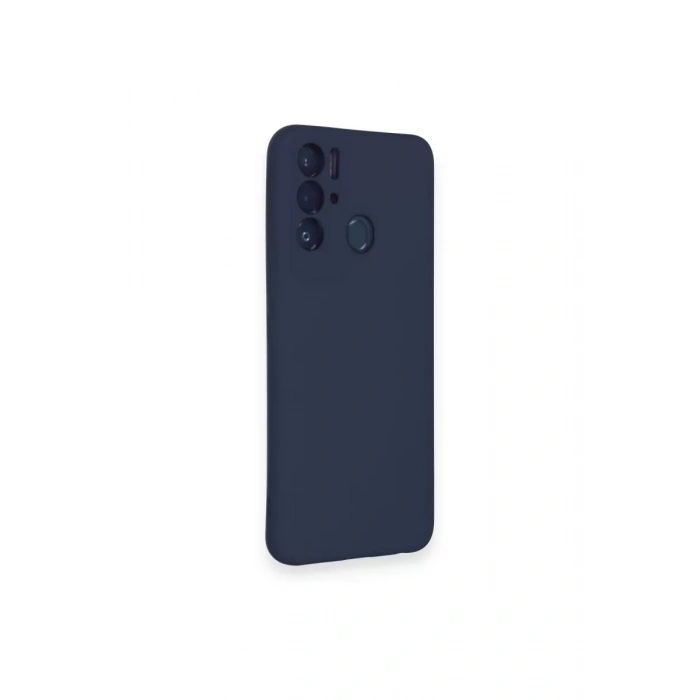 Tecno Pova Neo Kılıf Nano içi Kadife Silikon - Lacivert