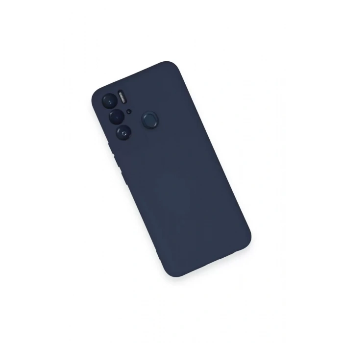 Tecno Pova Neo Kılıf Nano içi Kadife Silikon - Lacivert
