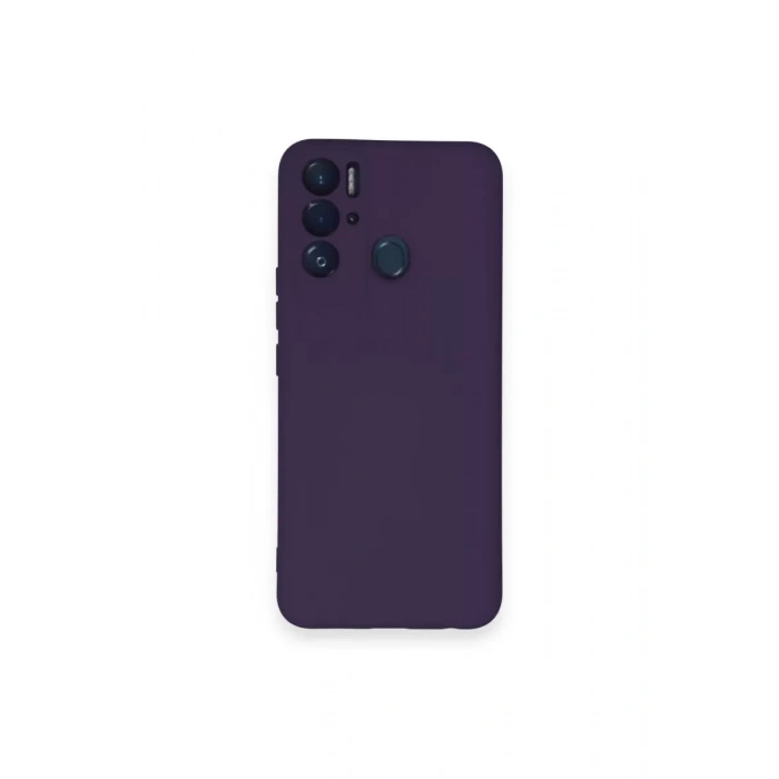 Tecno Pova Neo Kılıf Nano içi Kadife Silikon - Mor