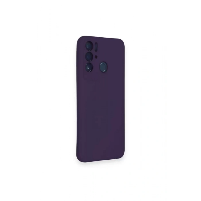 Tecno Pova Neo Kılıf Nano içi Kadife Silikon - Mor