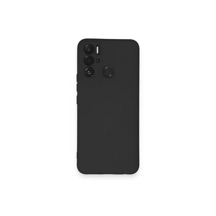 Tecno Pova Neo Kılıf Nano içi Kadife Silikon - Siyah