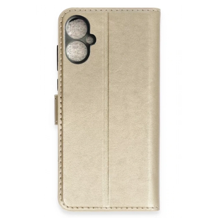 Tecno Spark 9 Pro Trend S Plus Kapaklı Kılıf - Gold