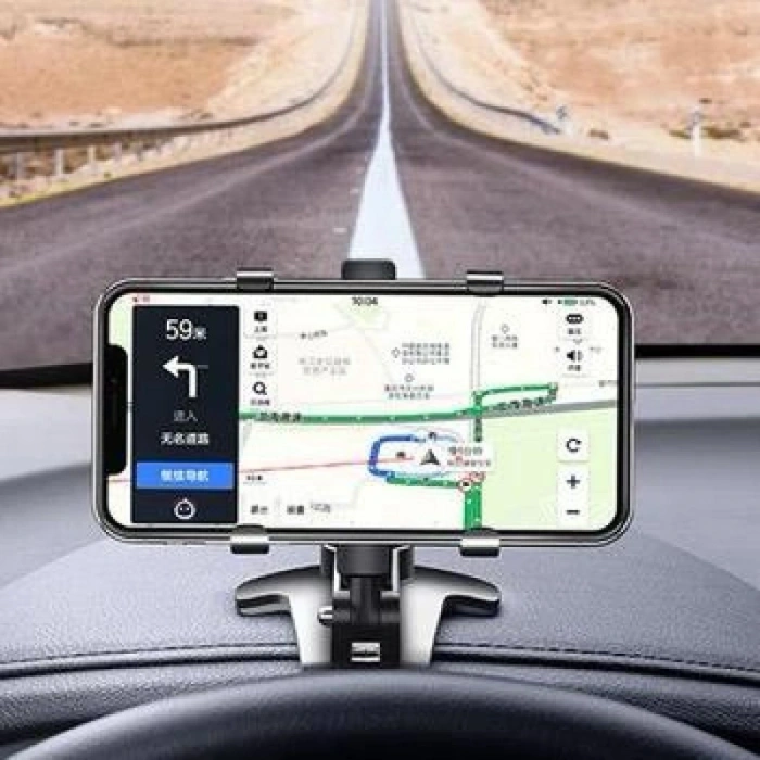 Telefon Tutucu Araç İçi Telefon Tutucu Klipsli 360c Dönüş