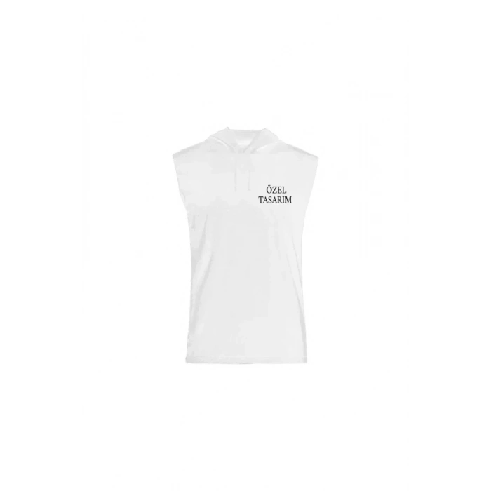 Tişört Tasarla Kapüşonlu Sıfır Kol Tişört