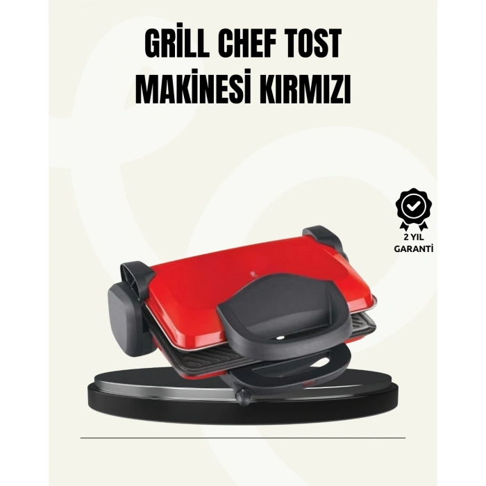 Tost Makinesi Geniş Kapasiteli Çıkarılabilir Plaka Üç Kademeli Isı Ayarlı
