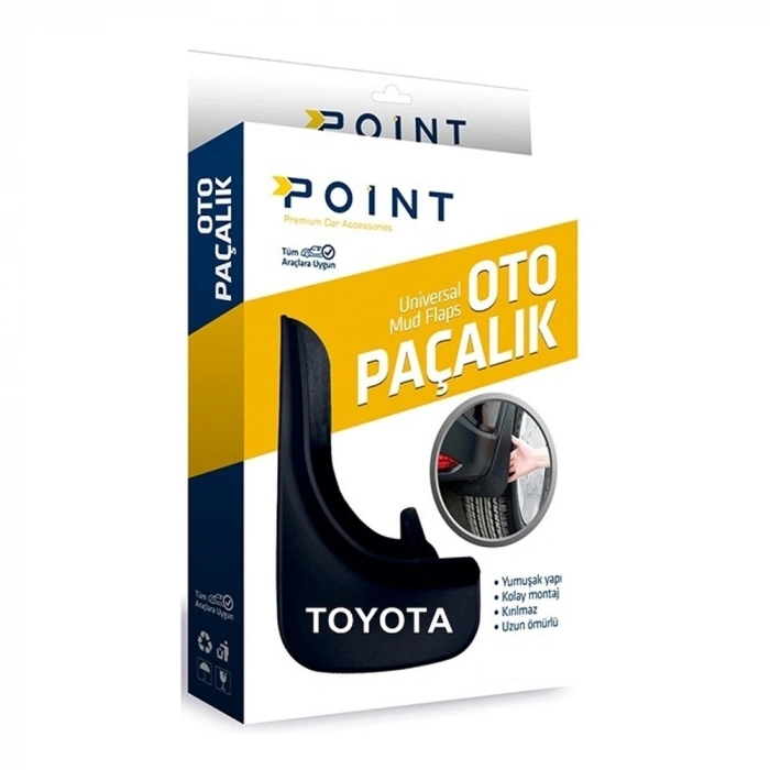 Toyota Paçalık Tozluk Çamurluk Universal Siyah 2'li