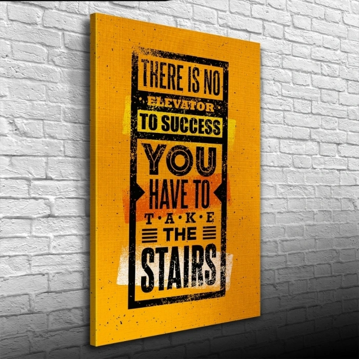 Turuncu Tonlar Afiş Kanvas Tablo 50 x 70