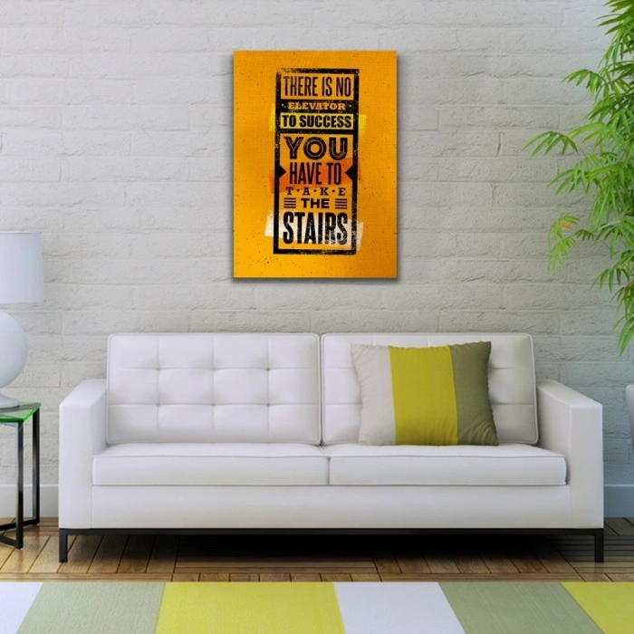 Turuncu Tonlar Afiş Kanvas Tablo 50 x 70