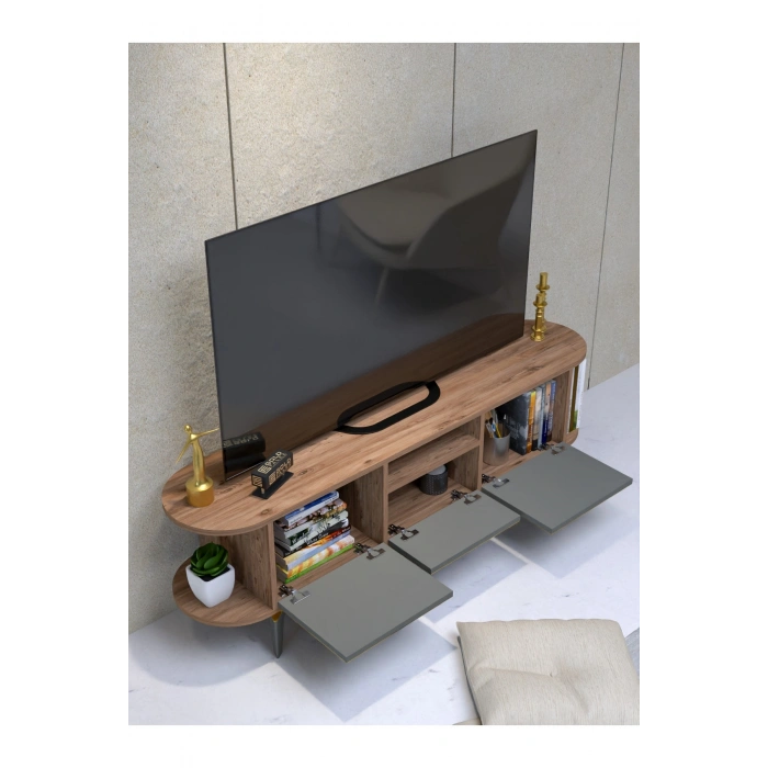 Tv Sehpası Mira 5030 Atlantik Gold 160 Cm 35 Cm 50 Cm