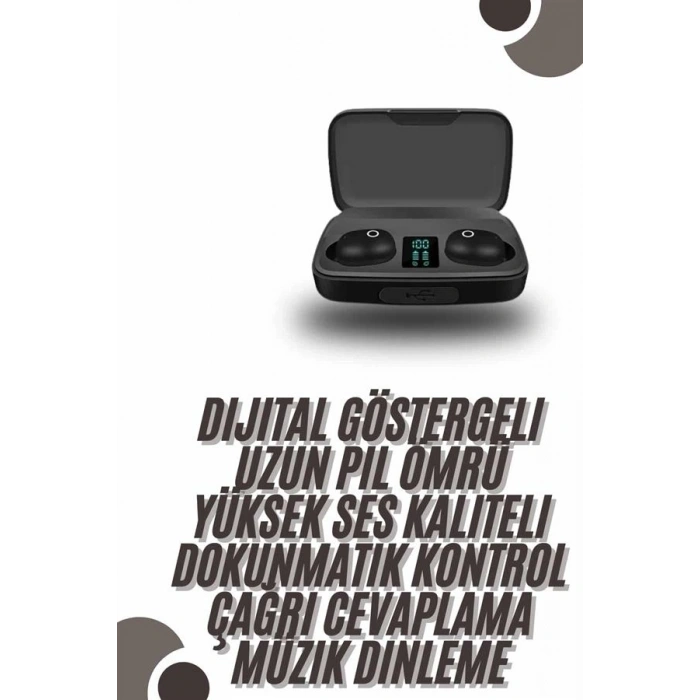 TWS Bluetooth Kulaklık 5.0 Bluetooth Bağlantılı Dokunmatik Kontrol Özelliği